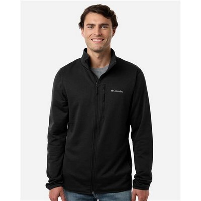 Columbia® Men's Essential Hike™ Grid Fleece Full-Zip Sweater